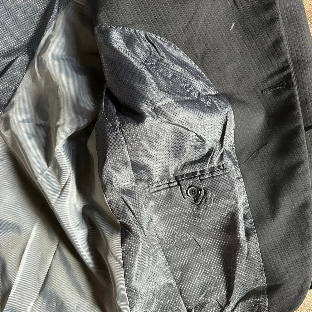 Men's Haggar Black Pinstripe Sport Coat & Blazer